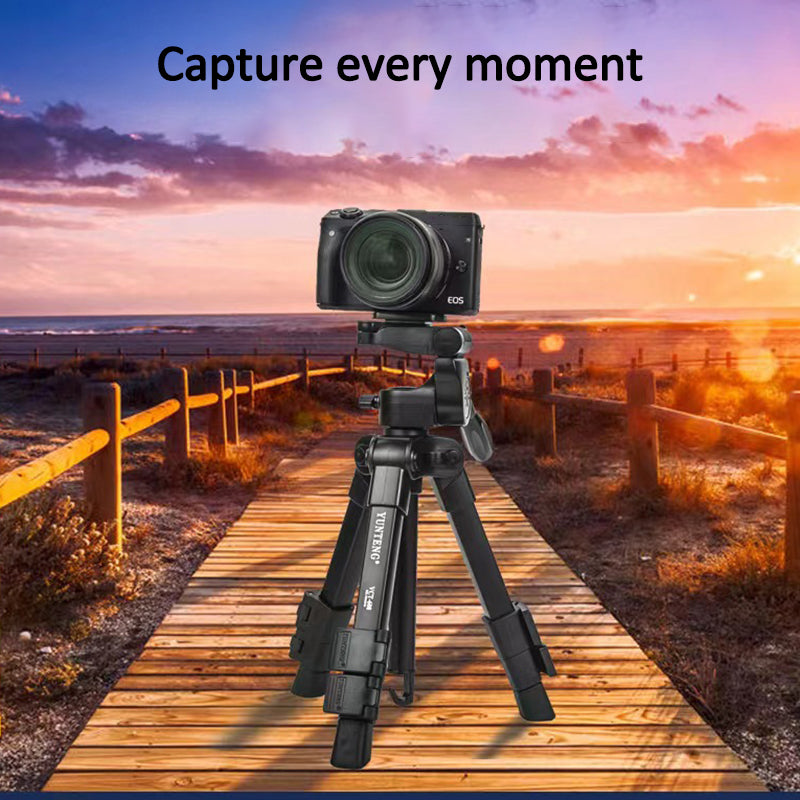 YUNTENG VCT-608 Portable Camera Phone Stand Professional Live Streaming Photography Tripod YUNTENG VCT-608 Portable Camera Phone Stand Professional Live Streaming Photography Tripod